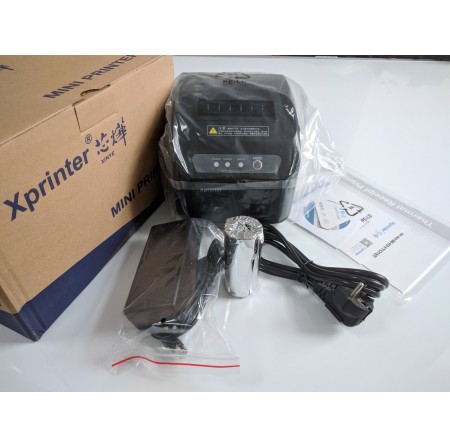 Принтер чеків 80 мм з автообрізанням Xprinter XP-Q200II LAN